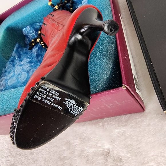 Groovy Baby, Red- Just The Right Shoe Sculpture. EUC. COA includes Box - Picture 6 of 6